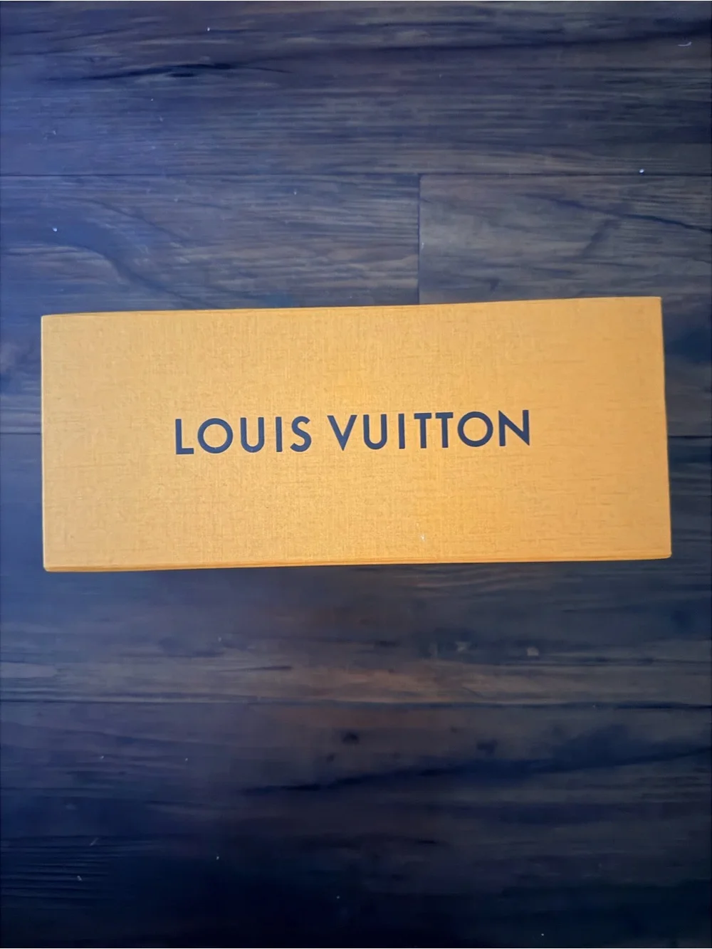 Louis Vuitton Orange and Black Logo Gift Box